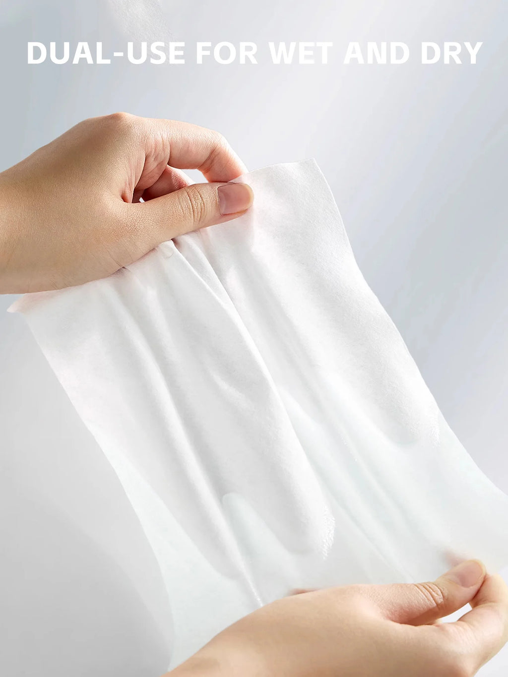 100% Cotton Dry Wipes Sensitive+ Newborn Baby Wipes - side angle