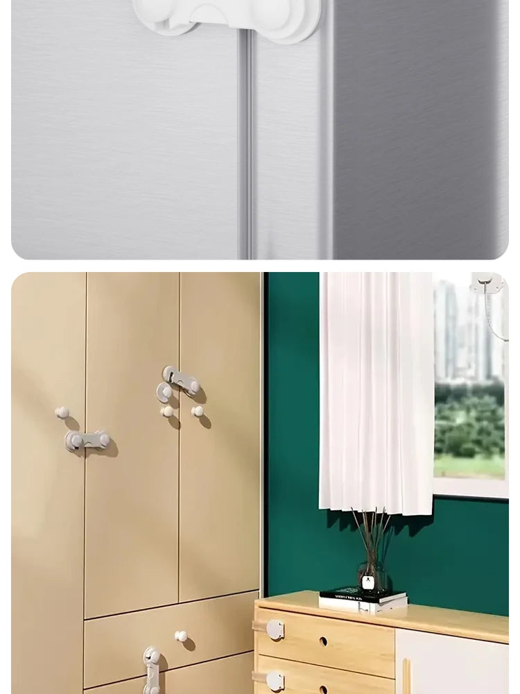 10PCS Baby Safety Locks Cabinet Locks Room Locks Drawer