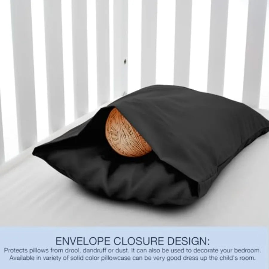 Toddler Pillowcases 13x18 Travel Pillow Case Set of 2, 2 Pack - lifestyle in-use