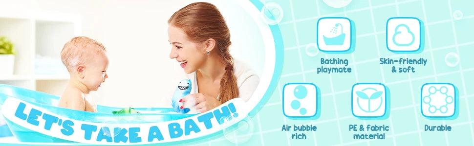 2 Pcs Bath Loofahs - detail view