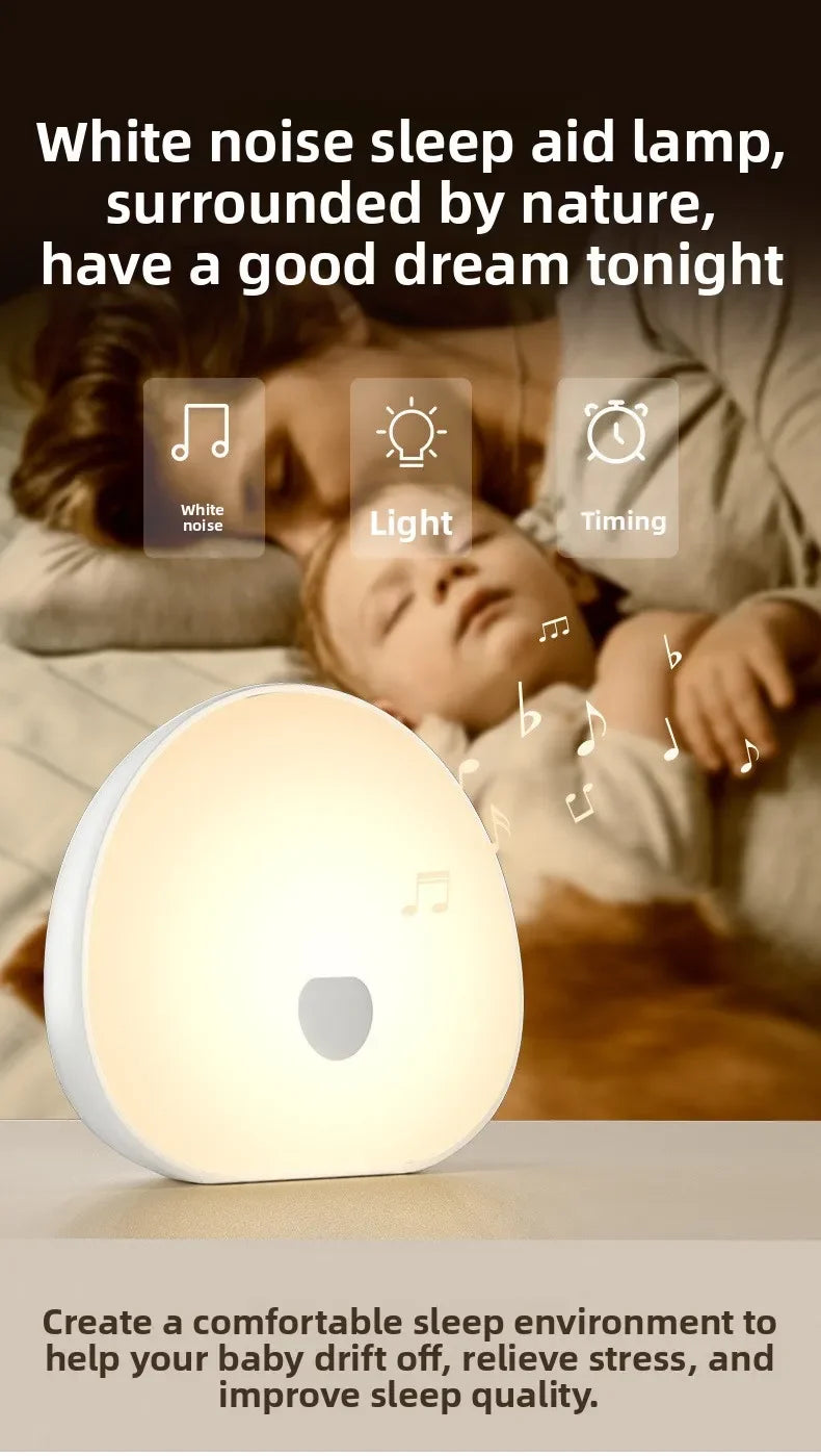 Sleep White Noise Machine Soothing Sound Touchable - top-down view