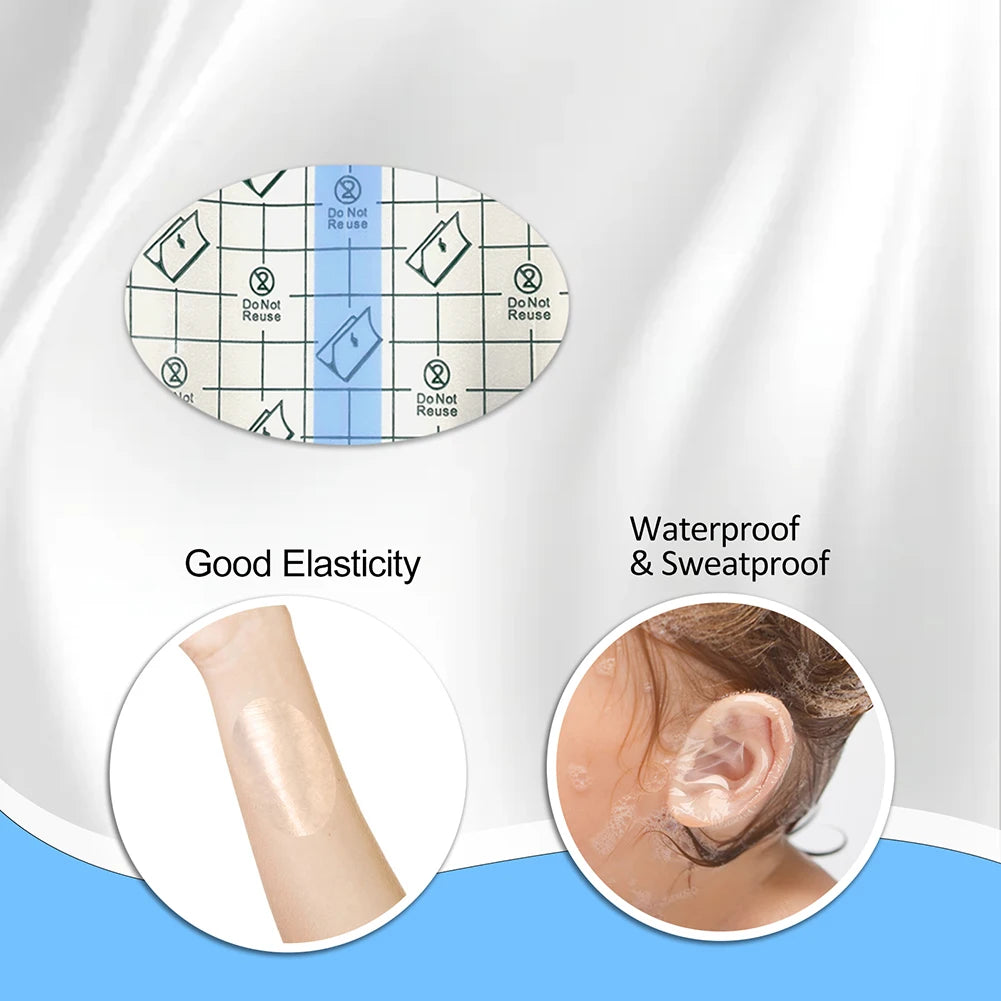30pcs Baby Waterproof Ear Stickers Swimming Infant - feature close-up