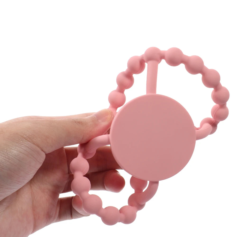 3 Pack Baby Teething Toy Steering Wheel Silicone - set overview