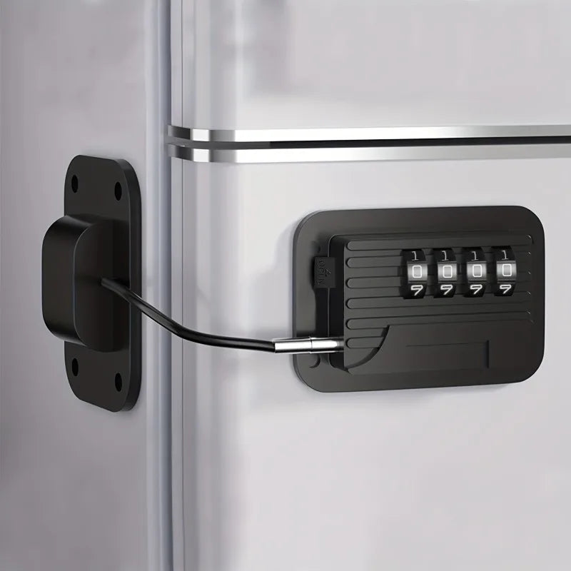 Refrigerator Fridge Freezer Door Lock Password Proof - front view
