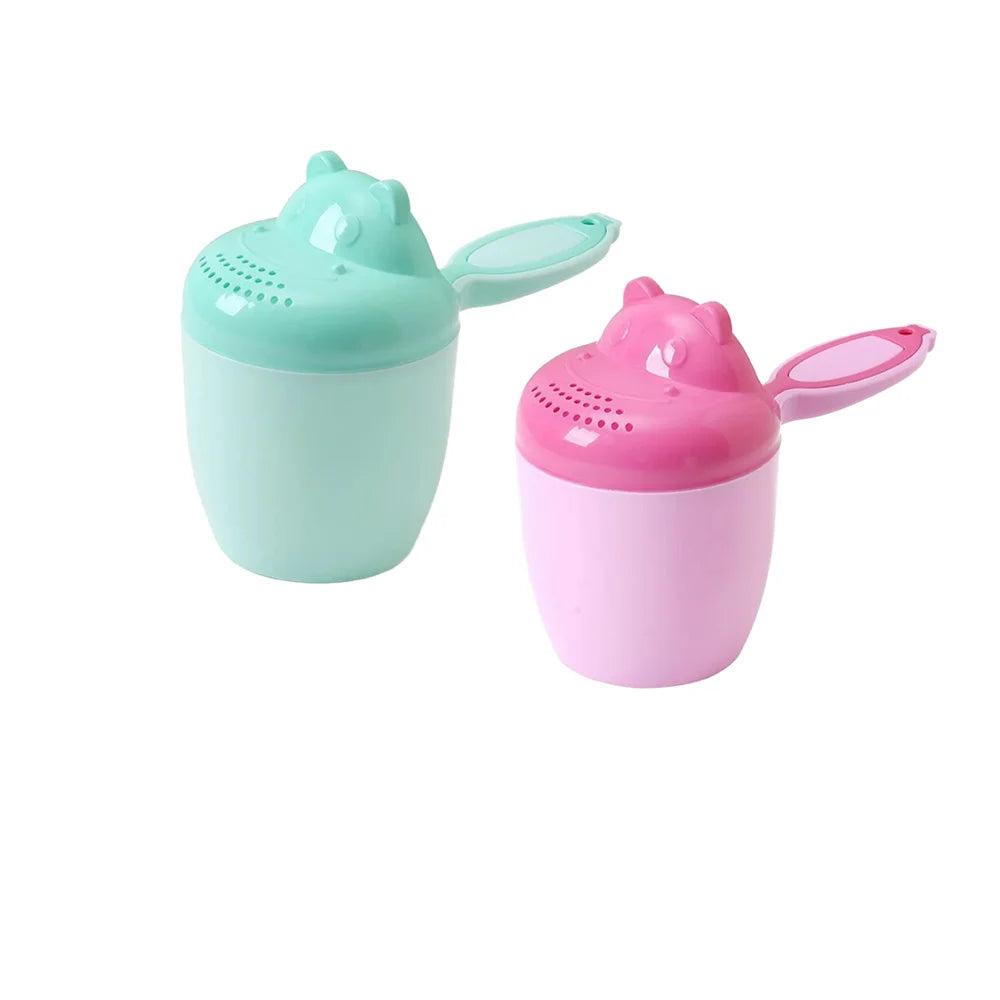1PC Baby Cartoon Bear Bathing Cup Newborn Kid Shower