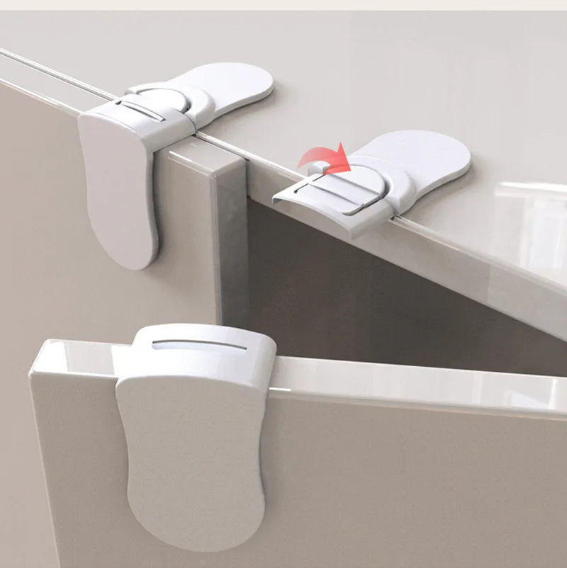 Baby Safety Drawer Lock Anti-Pinching Hand Cabinet - set overview