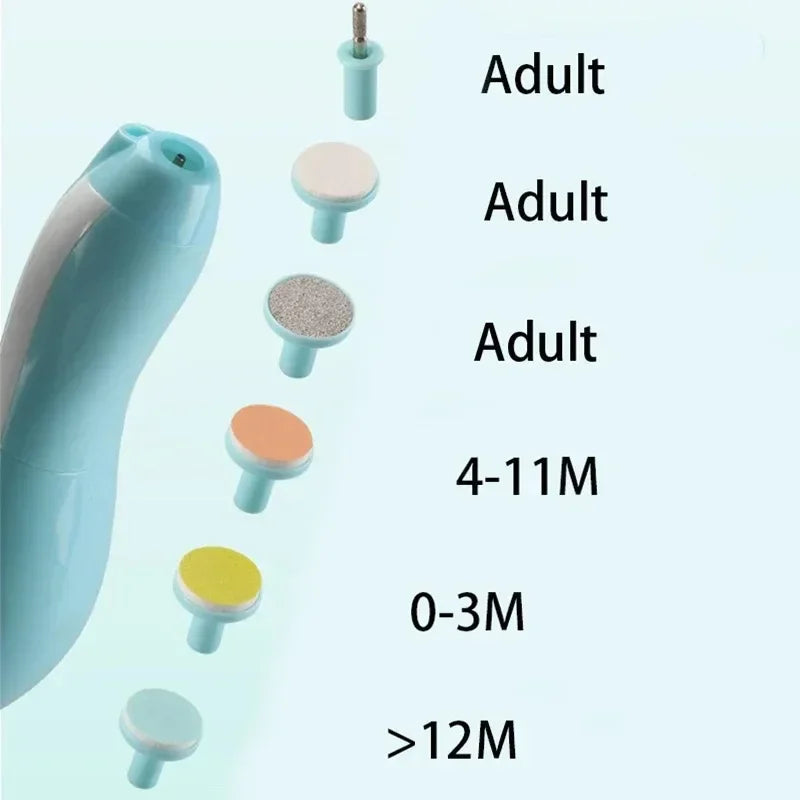 Multifunctional Electric Baby Cutter Trimmer Manicure - lifestyle in-use