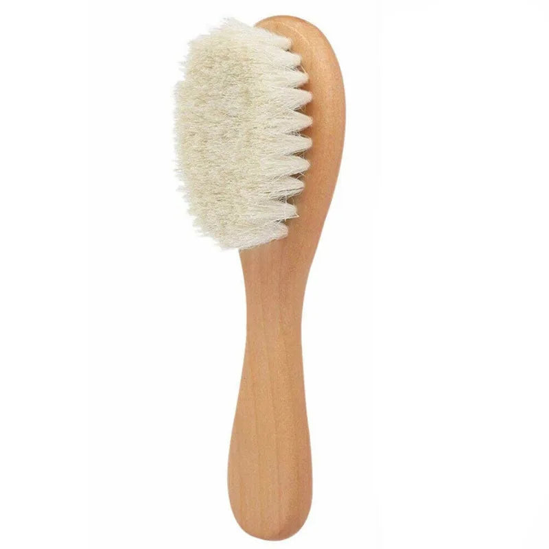 1 2 4pcs Baby Hair Brush Comb Set Newborn Wood Comb