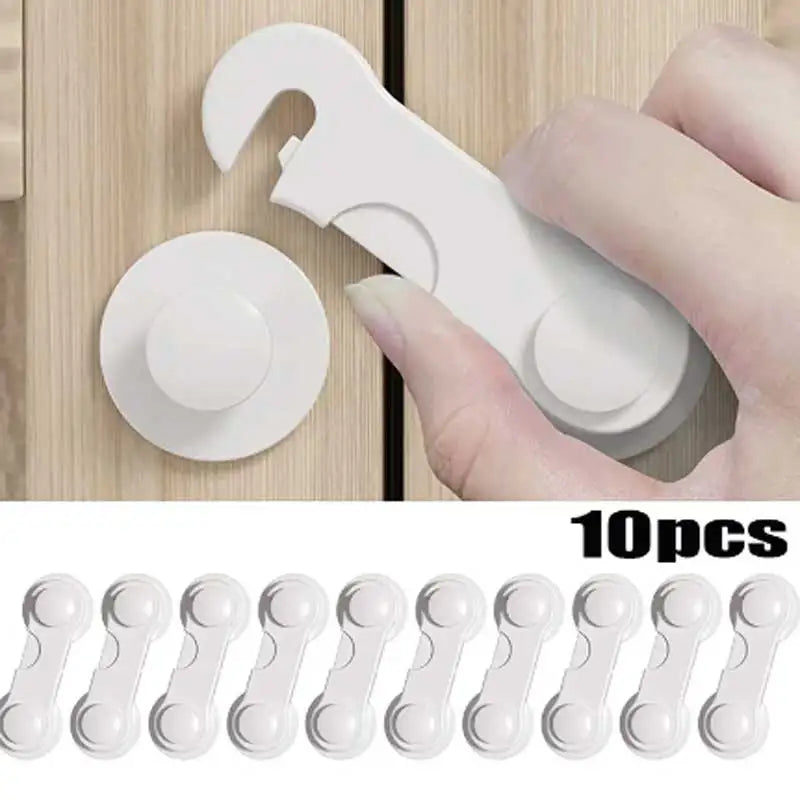10PCS Baby Safety Locks Cabinet Locks Room Locks Drawer