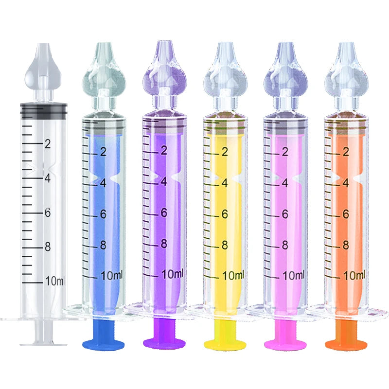 Silicone Baby Nasal Aspirator Syringe Baby Nose Cleaner - material close-up