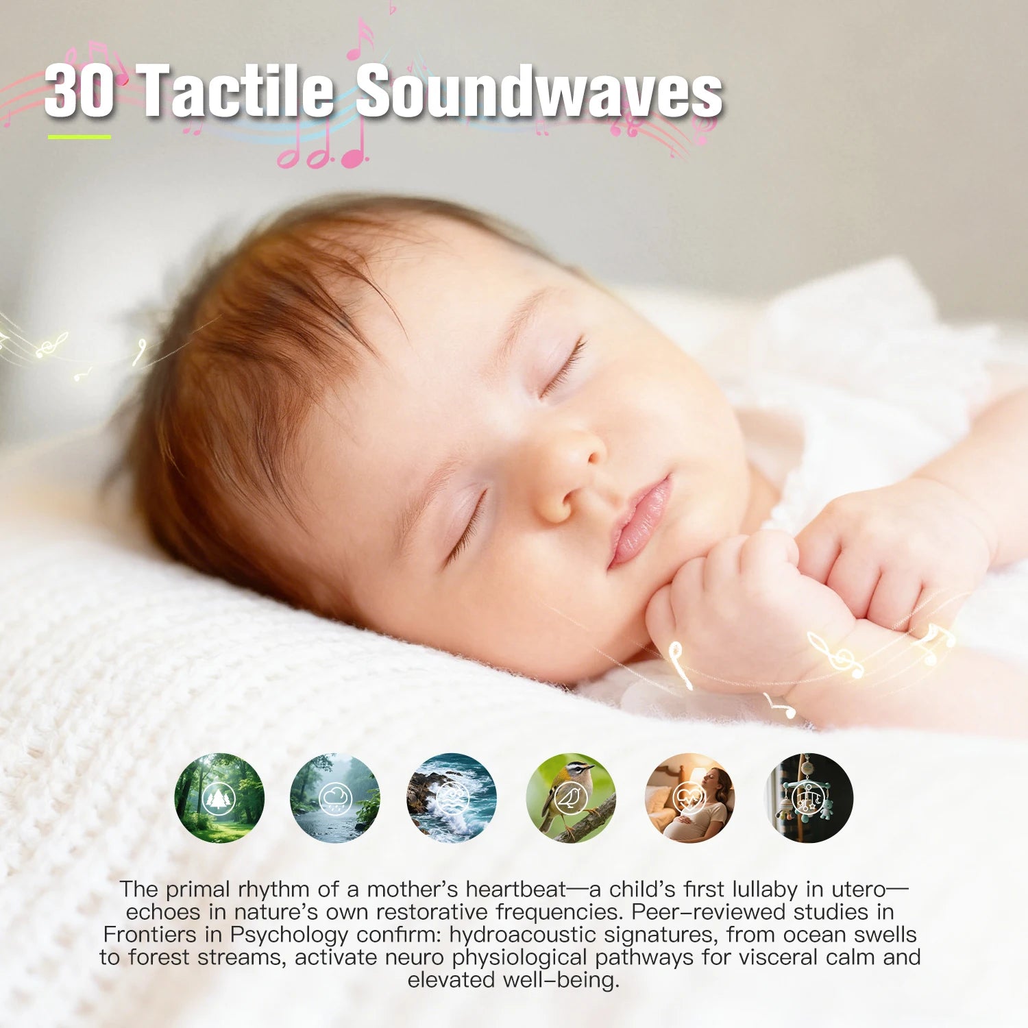 Portable White Noise Sound Machine Baby 30 Soothing - lifestyle in-use