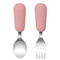 Color Kids 2PCS Stainless Steel Fork Spoon Baby Feeding