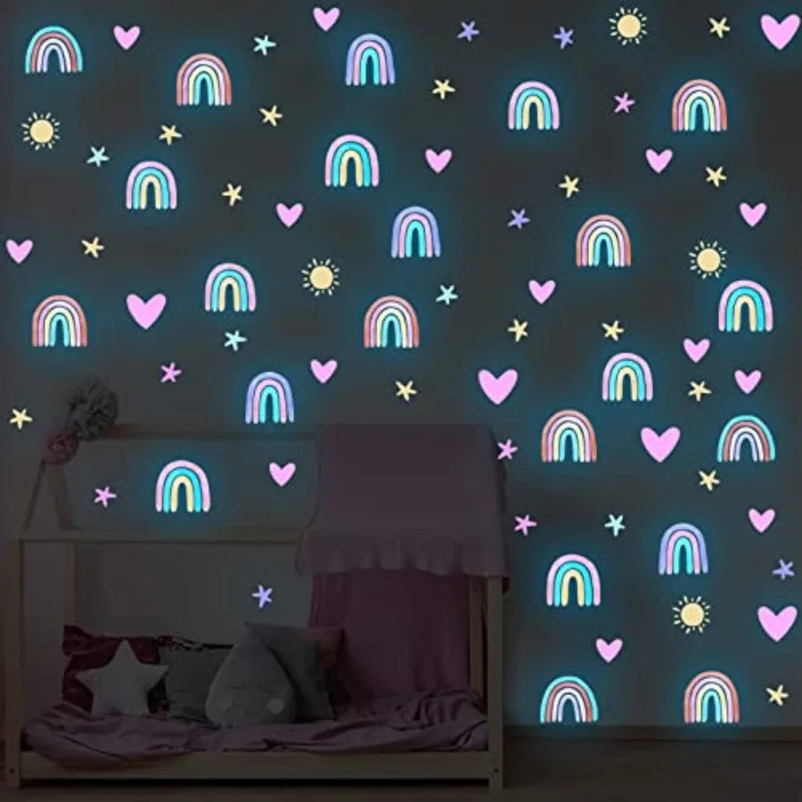 Rainbow Wall Decor Stickers Small Rainbow Decal - packaging view