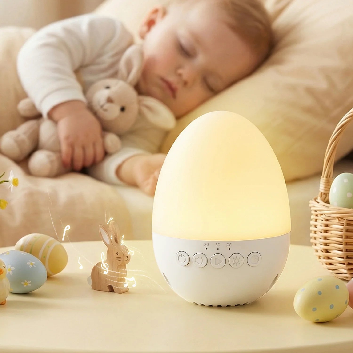 White Noise Machine Baby Cry Detection 30 Sounds Night - material close-up