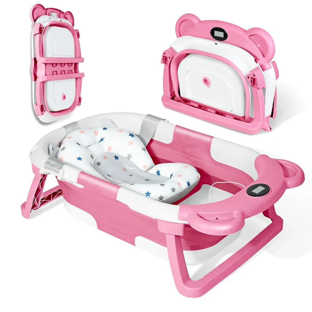 Newborn Collapsible Baby Bathtub Portable Travel Tub