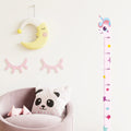 180cm Whimsical Animal Growth Chart Wall Decals: Unicorn - feature close-up