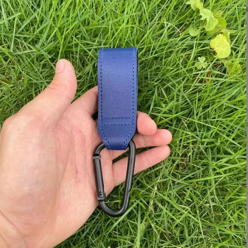 2Pcs Leather Cart Hooks Baby Stroller Hook PU