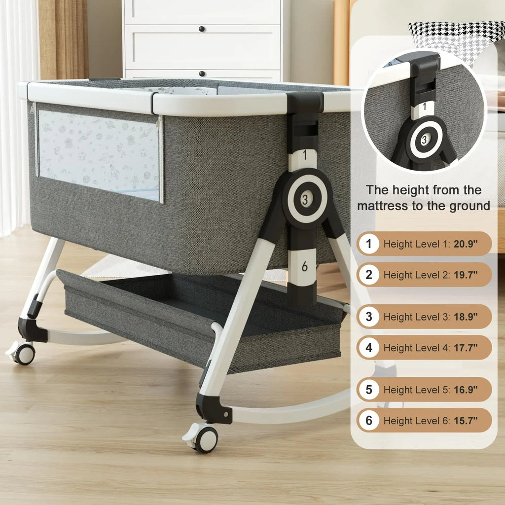 3 in 1 Baby Bassinet - material close-up