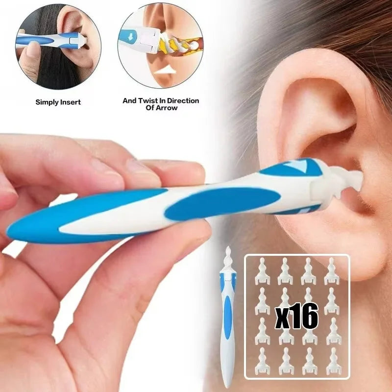 Hot Ear Wax Remover Tool Spiral Ear Cleaner Soft - lifestyle in-use