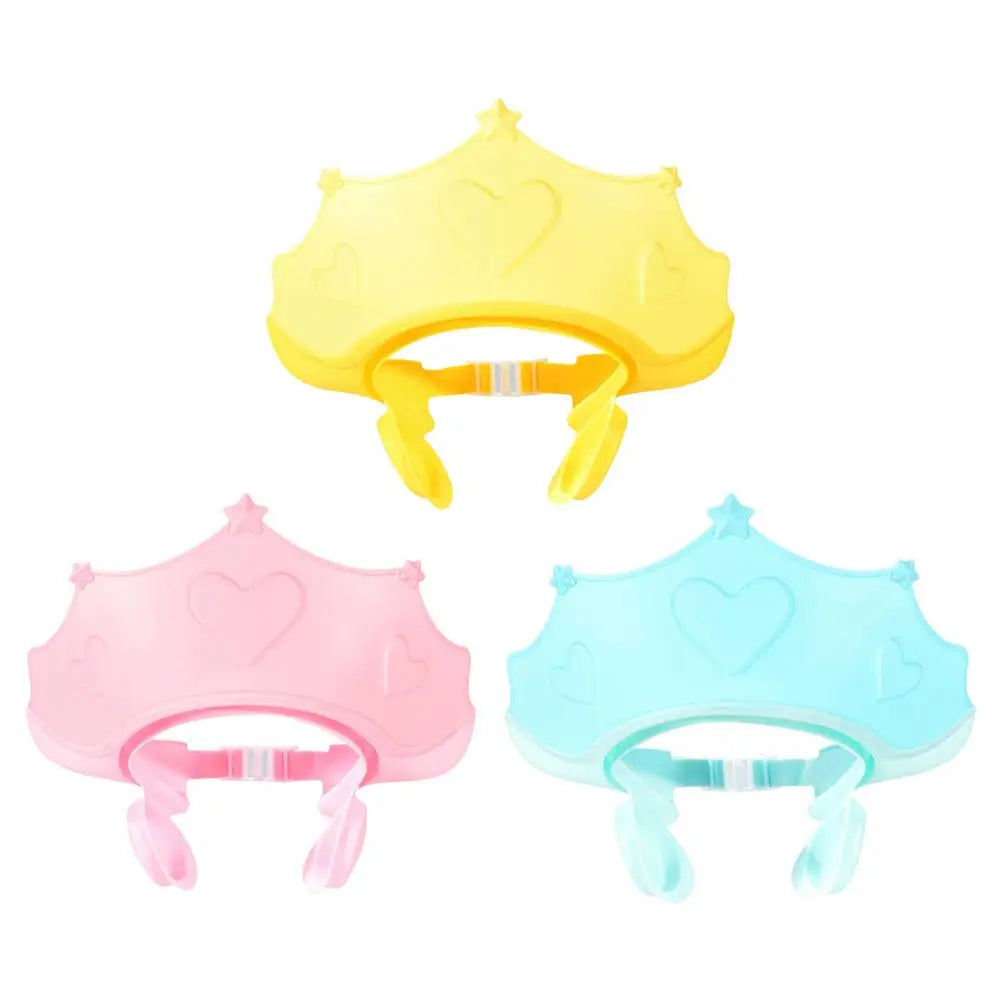 Children Shampoo Cap Adjustable Size Crown Baby Shower