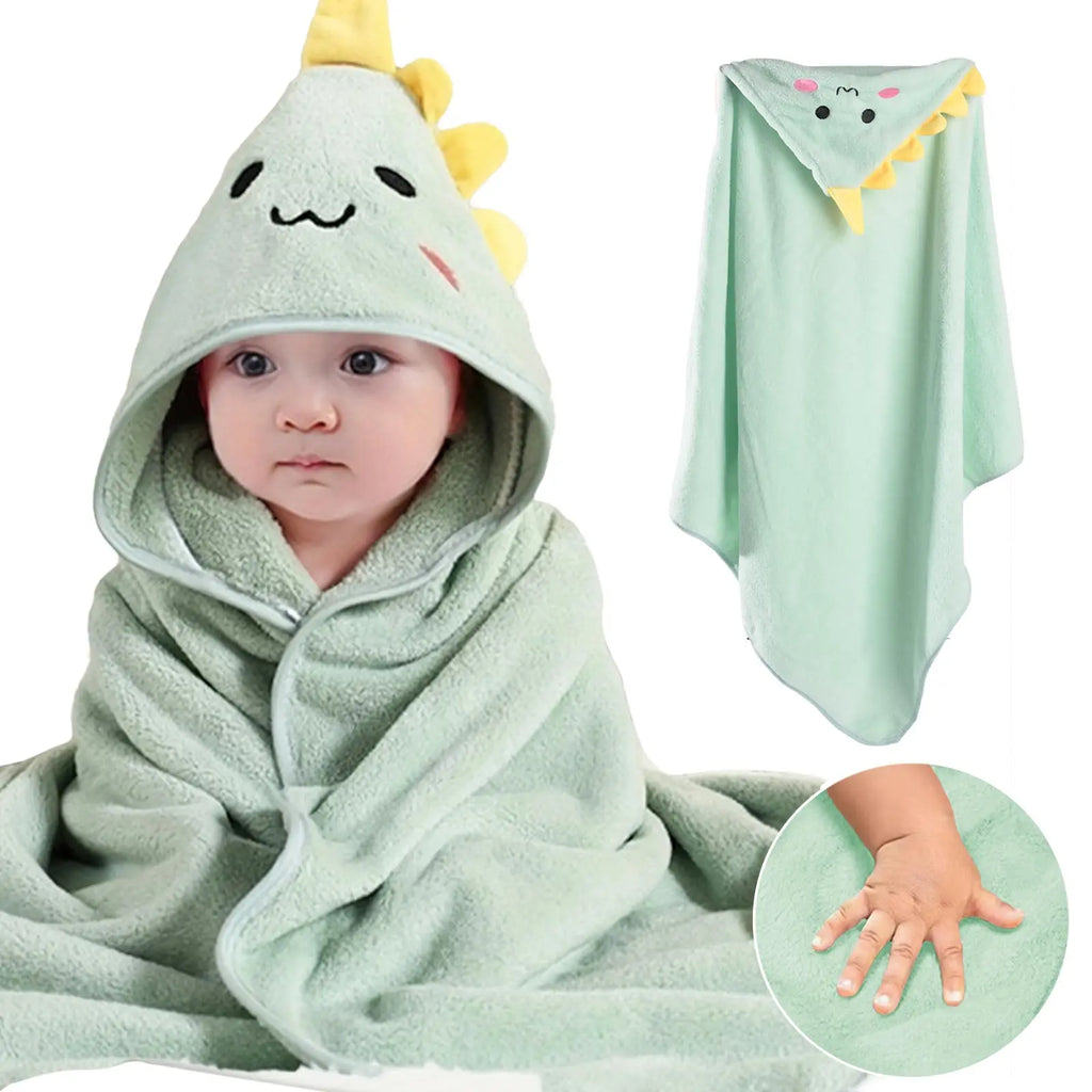 Hooded Baby Towels, 32x32 in - lifestyle in-use