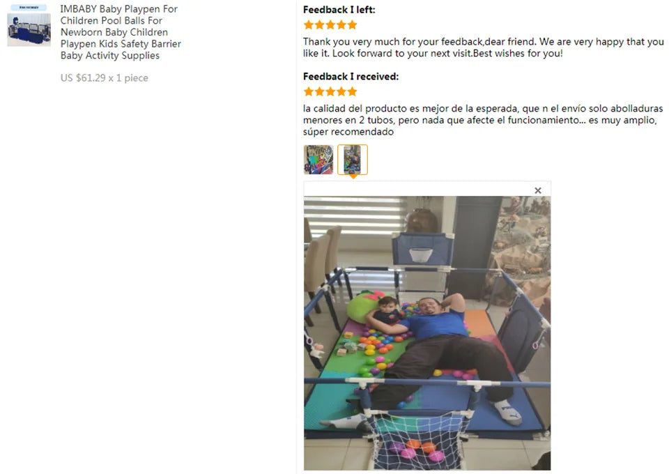 IMBABY-Parque Infantil Grande Para Crianças