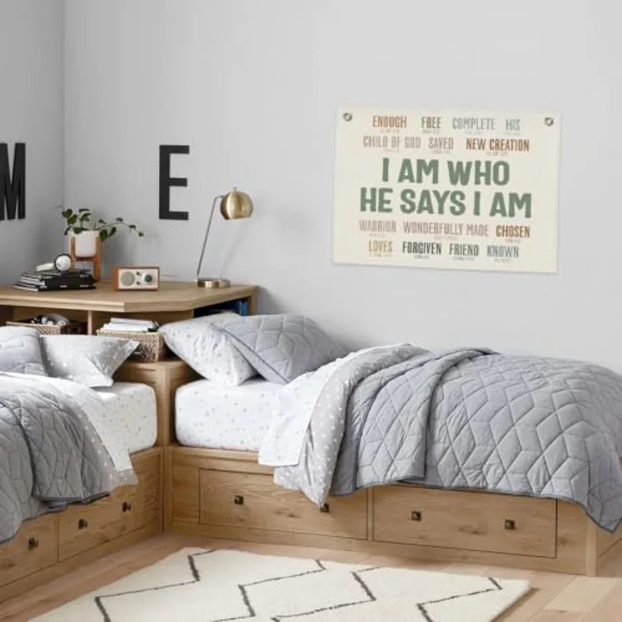 Christian Wall Decor Canvas Banner - lifestyle in-use