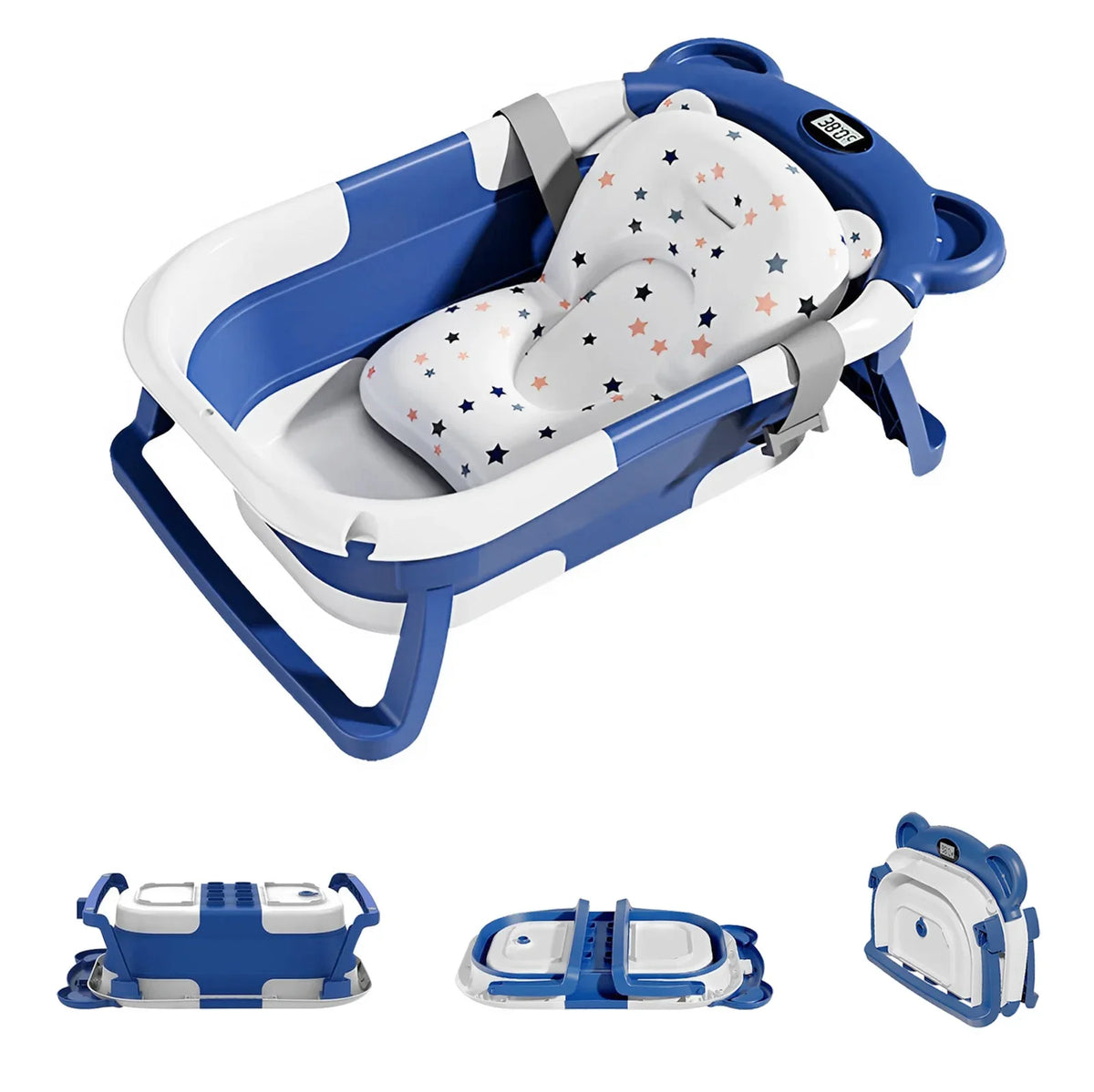 Newborn Collapsible Baby Bathtub Portable Travel Tub