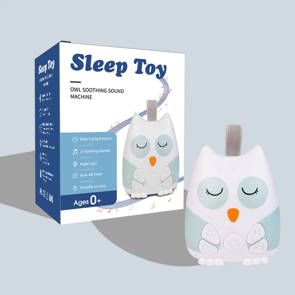 Portable Owl White Noise Machine Baby 30 Soothing
