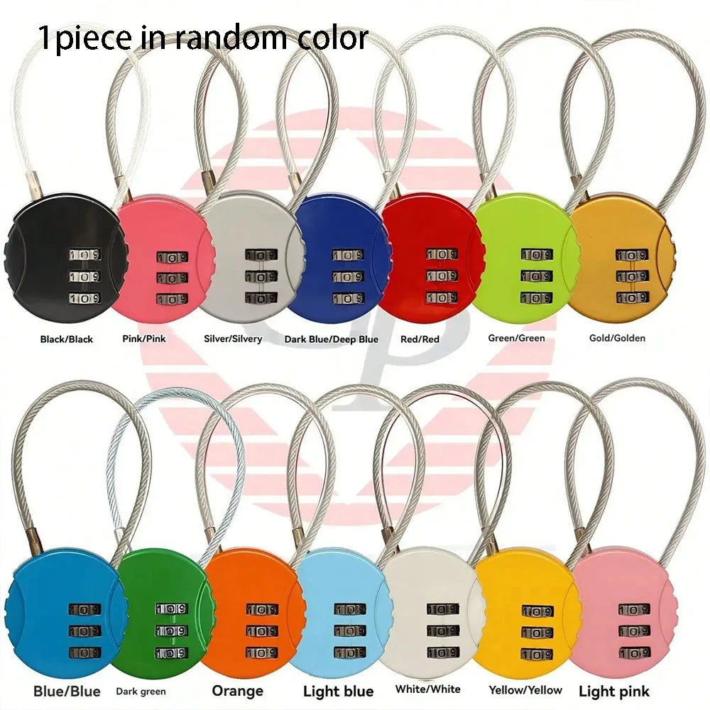 1pc Bicycle anti-theft luggage zinc alloy password lock