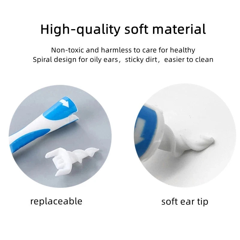 Hot Ear Wax Remover Tool Spiral Ear Cleaner Soft - packaging view