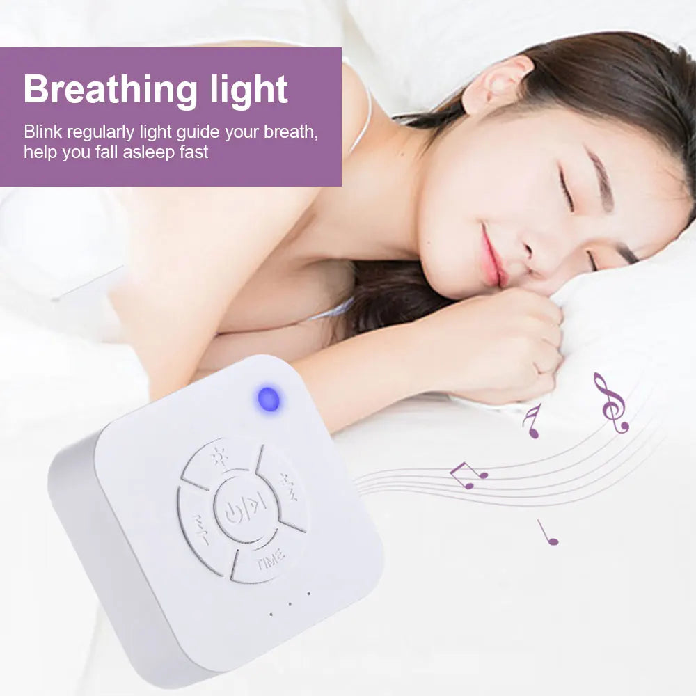 Mini White Noise Sound Machine Sleep Soother 9 Soothing - side angle