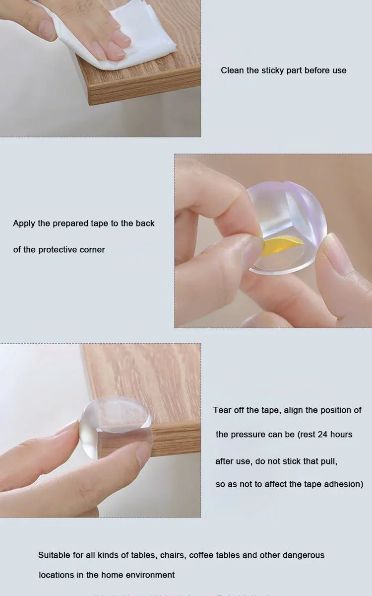 4Pcs 10PCS Children Baby Safety Silicone Protector
