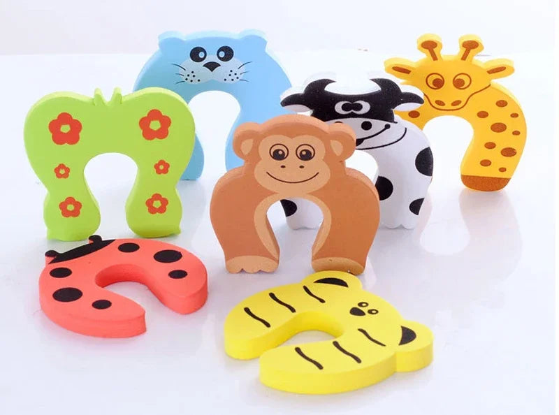 1 2 5 7PCS Child Safety Cartoon Pattern Protection Lock - set overview