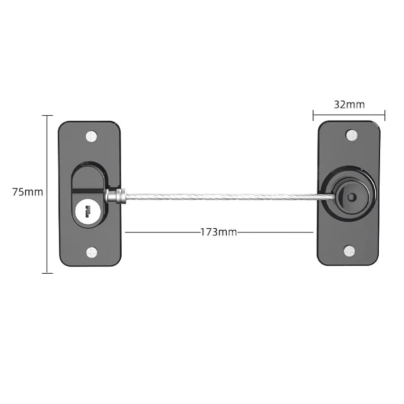 Children Safety Windows Lock Multi-Functional Anti-Fall - detail view