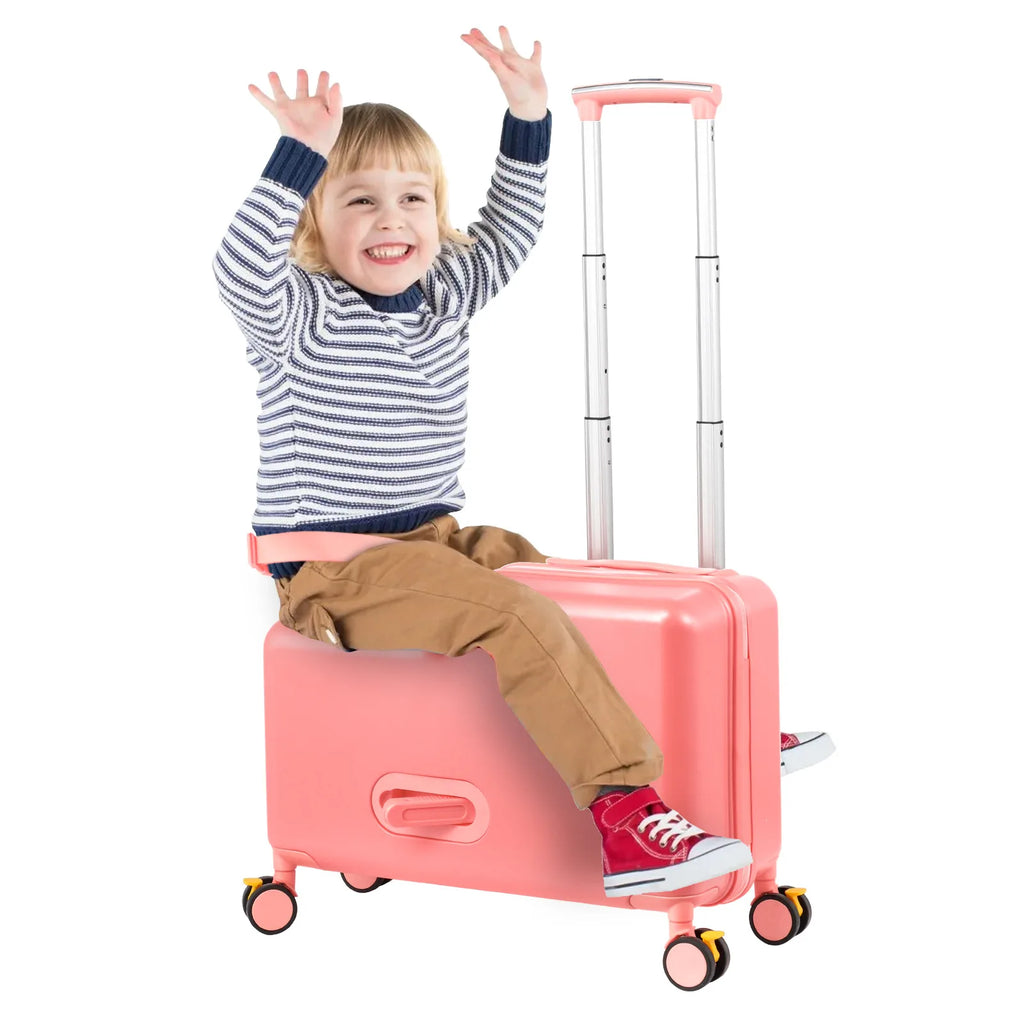 Kids Ride Suitcase Childrens Travel Suitcase 20 Inch