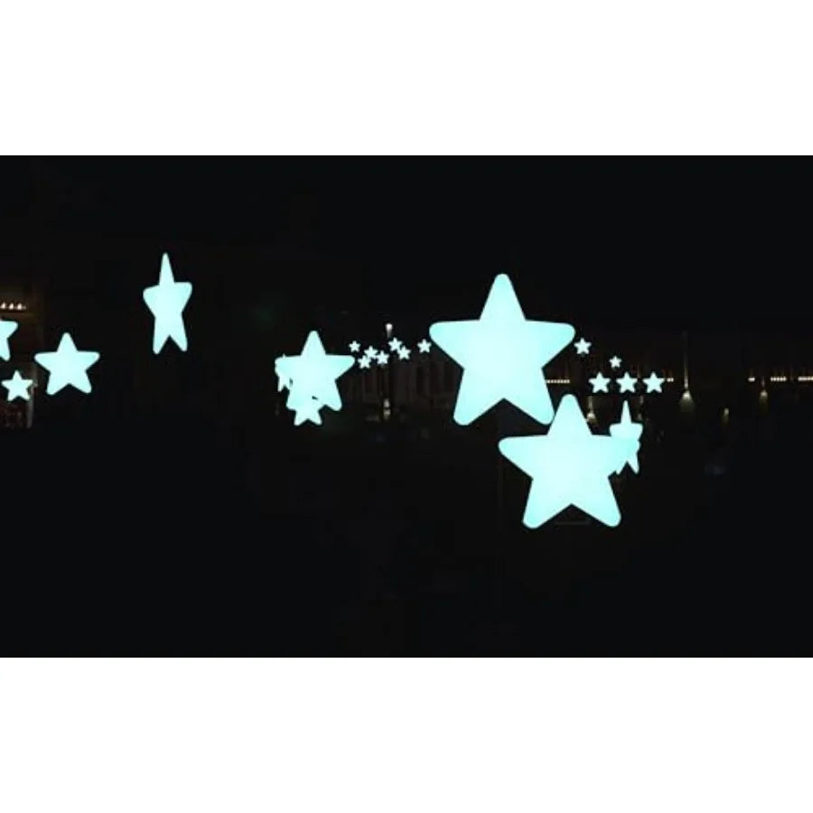 200PCS 2 Glow Dark Luminous Stars Fluorescent - set overview