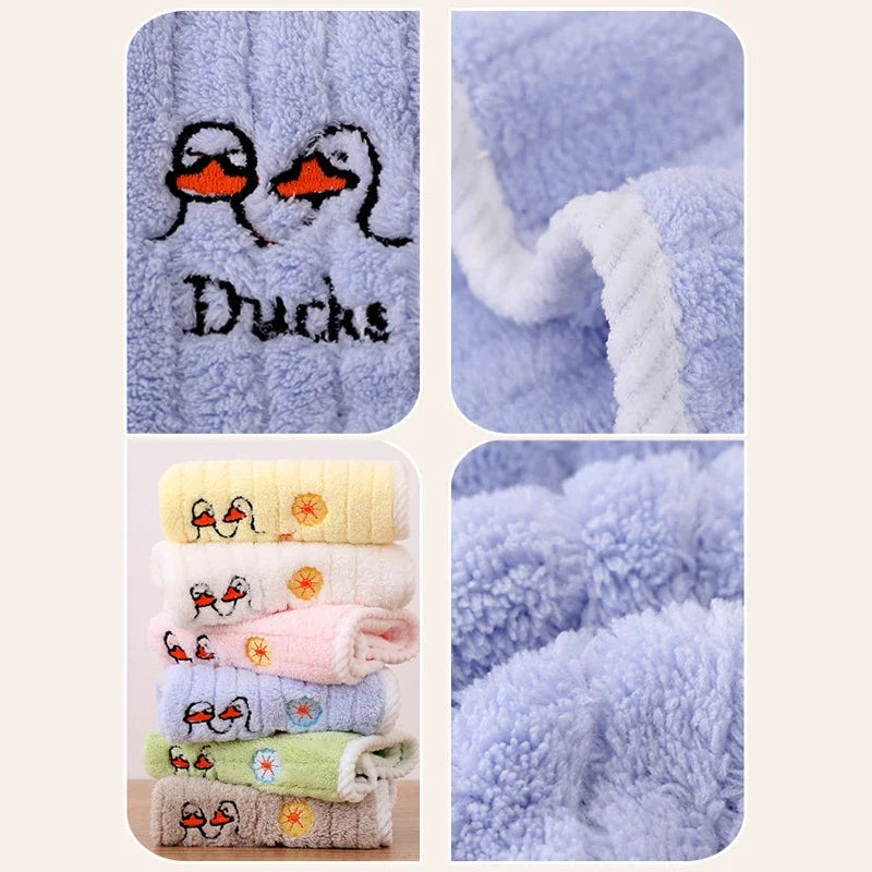 5pcs Set Baby Towel Coral Velvet Newborn Square Face - packaging view