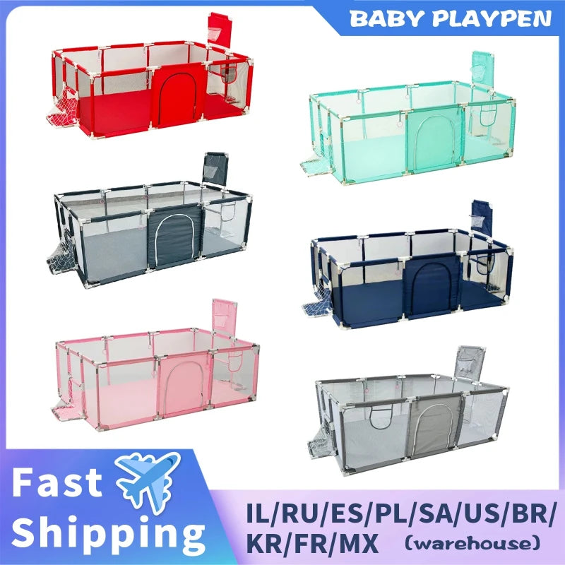 IMBABY Playpen 0-6Y Large Safety Play Yard Indoor - packaging view