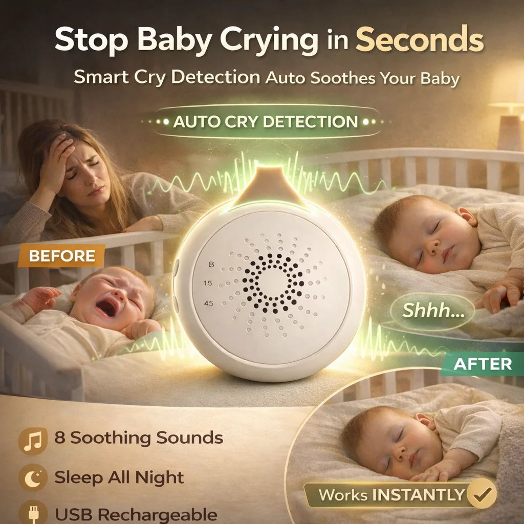 Baby White Noise Machine with Cry Detection - front view