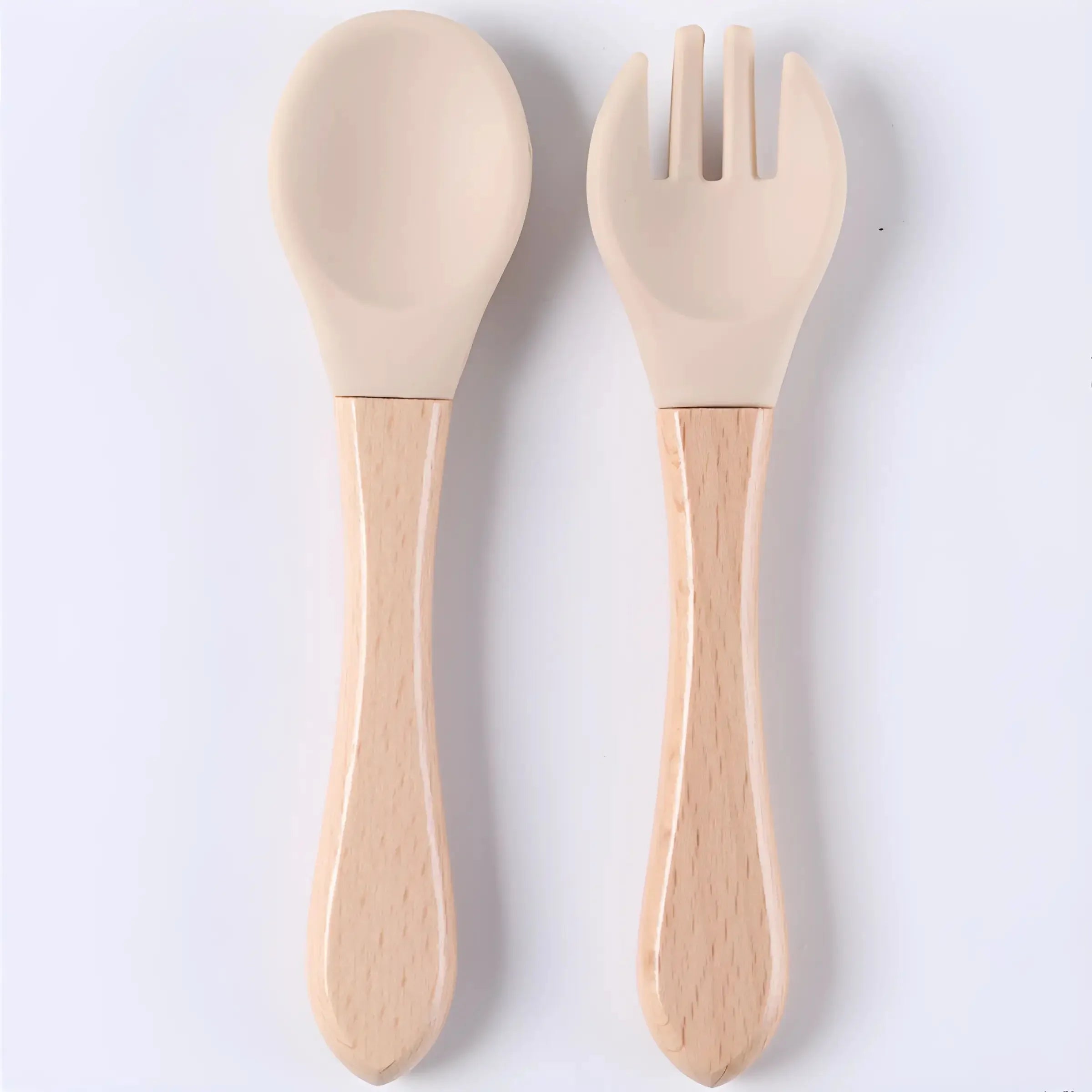 Baby spoon baby silicone soft spoon feeding water small - top-down view
