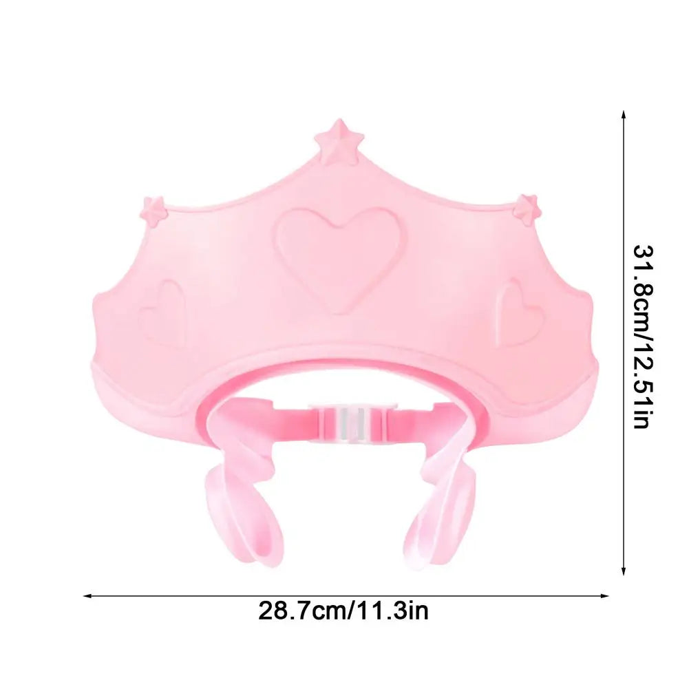 Children Shampoo Cap Adjustable Size Crown Baby Shower
