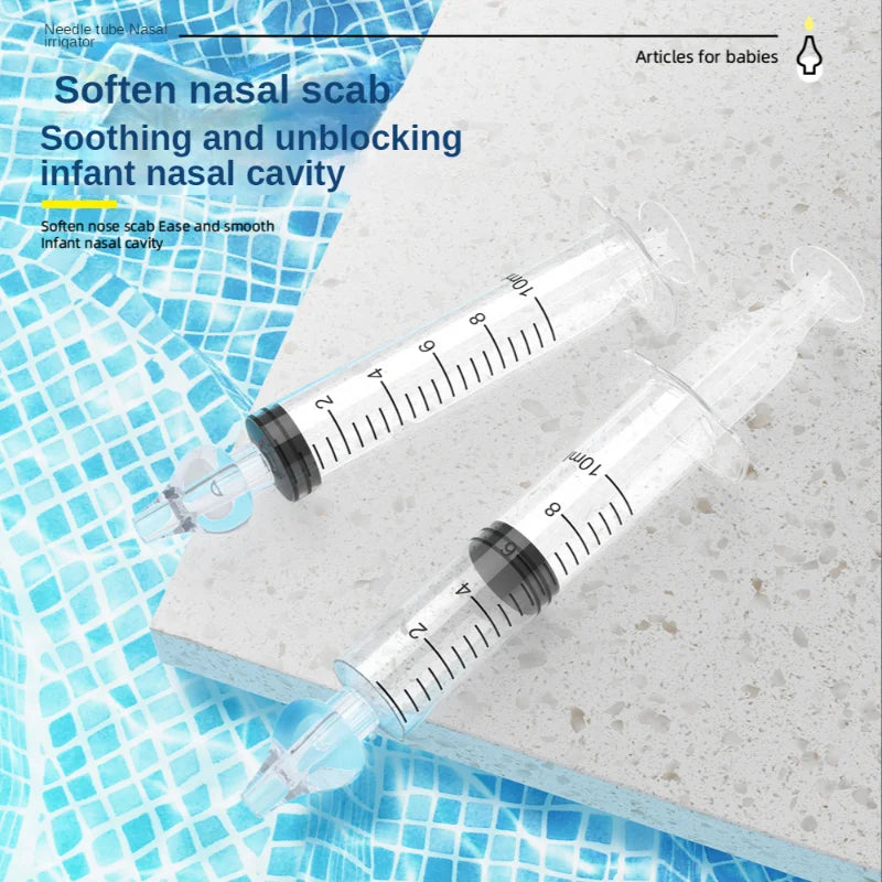 Silicone Baby Nasal Aspirator Syringe Baby Nose Cleaner - side angle