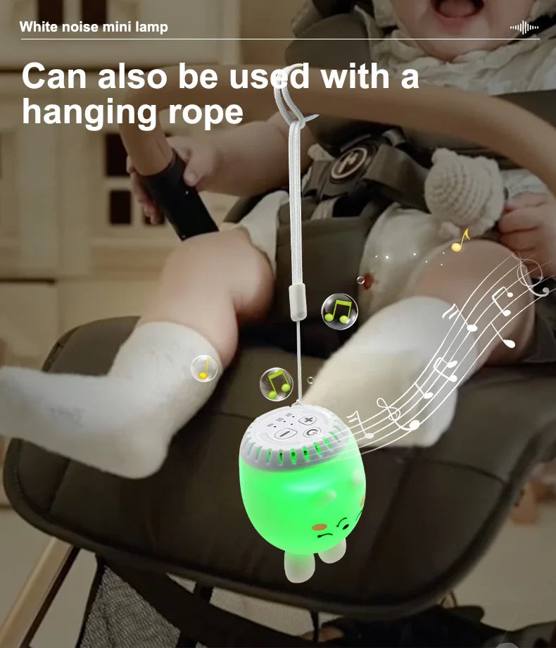 Mini Lamp Baby Soothing White Noise Machine RGB Tap
