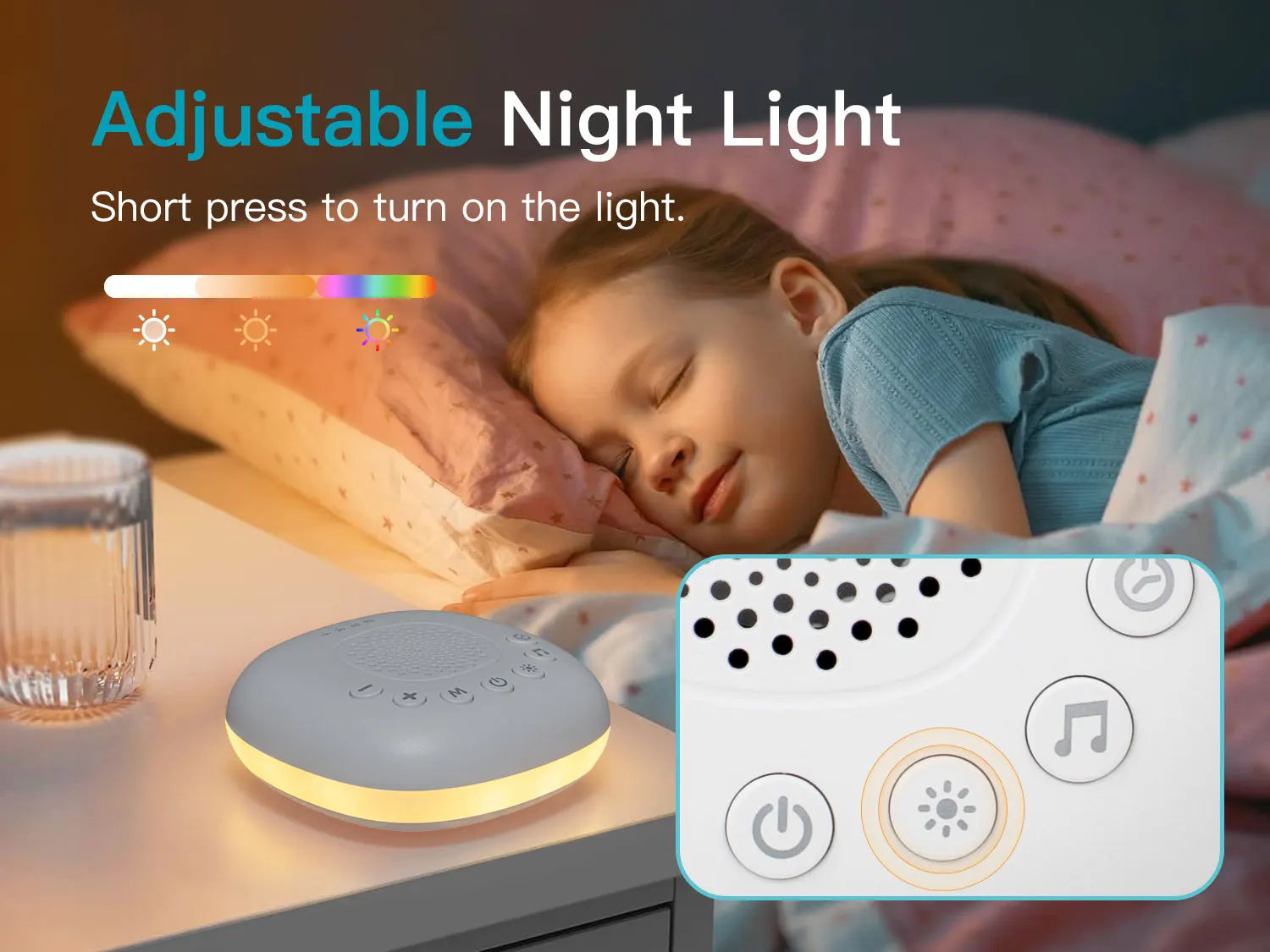 White Noise Sound Machine 24 Soothing Sounds Sleep Aid