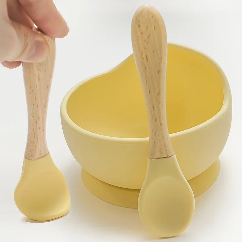 2PCS Baby Learning Spoons Utensils Set Food Grade