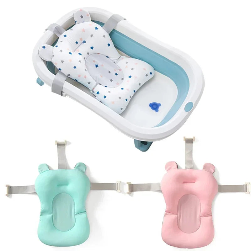 Newborn Bathtub Pillow Infant Anti-Slip Soft Comfort - front view