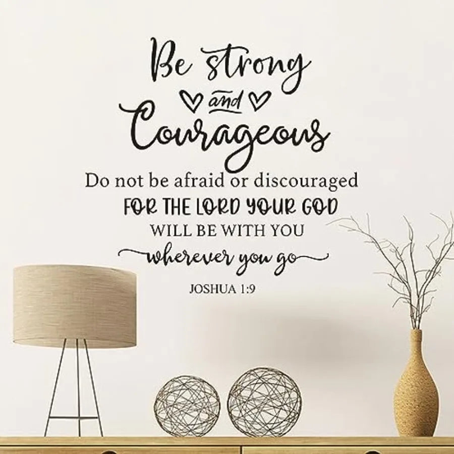 Wall Stickers Inspirational Quote Wall Decals Peel - size reference