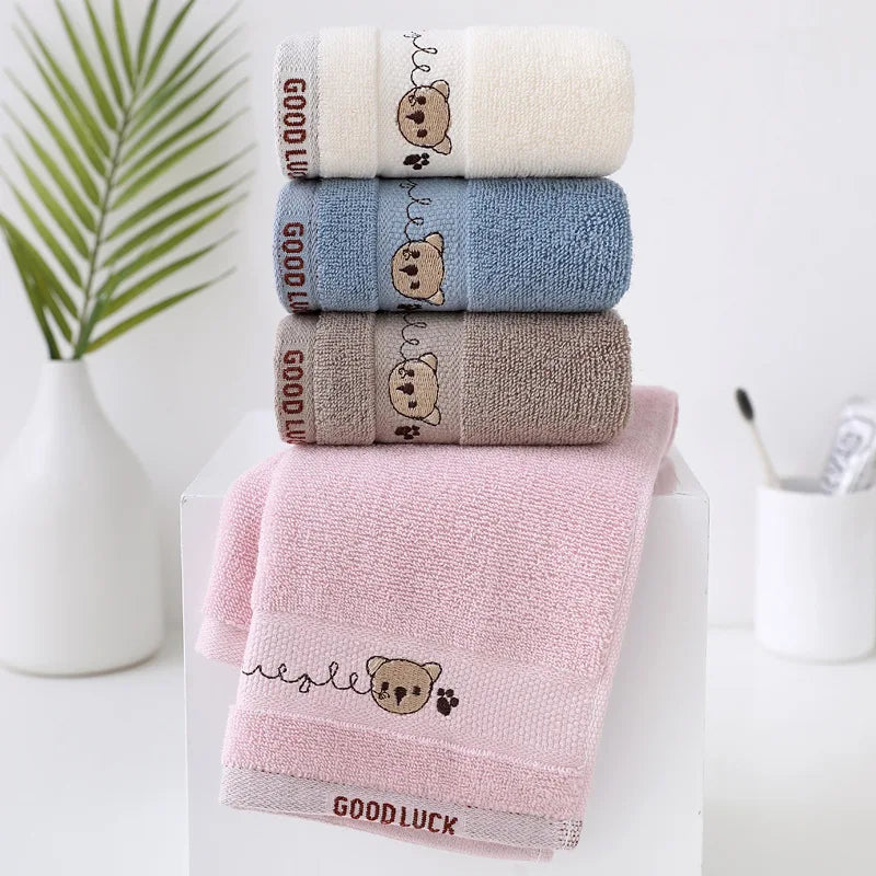 Baby Towels Cotton Bath Towel Face Washcloth Cute - packaging view