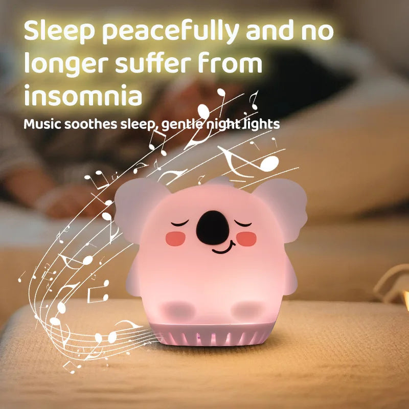 Mini Lamp Baby Soothing White Noise Machine RGB Tap - feature close-up